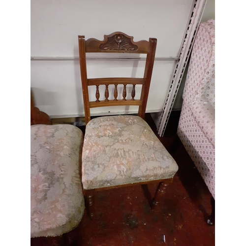 524A - Vintage Chaise Lounge along with Matching Chair.