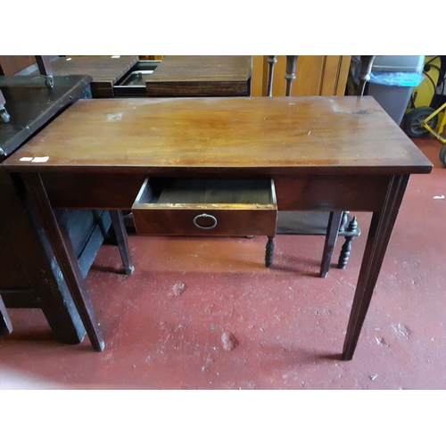 599 - Oak Side Table with Single Drawer.