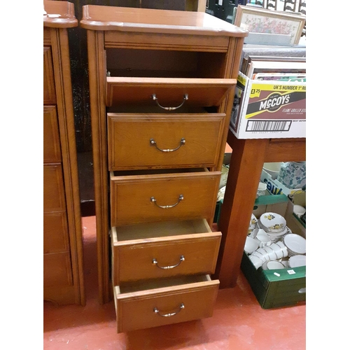 621 - Five Drawer Chest of Drawers with Top Drawer being a Drop Front & Lift Lid - approx 108cm tall, 48cm... 