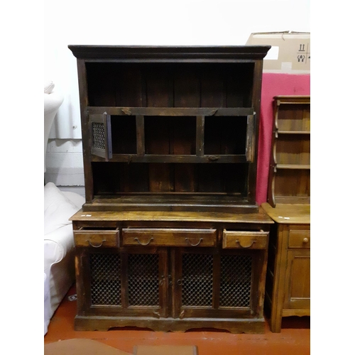 645 - Large French Dresser with Three Drawers & Four Doors.