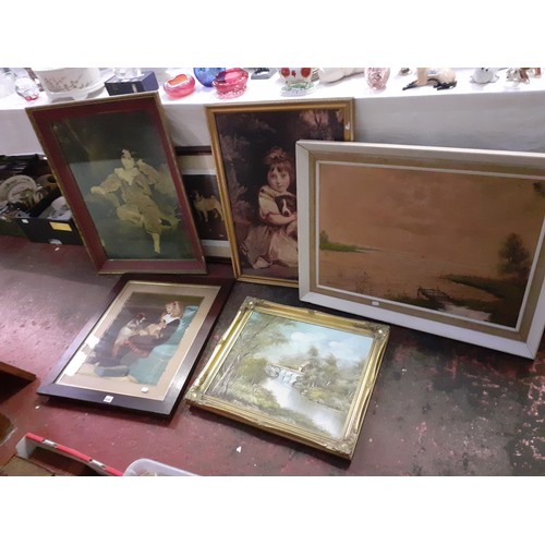 65 - Selection of Large Framed Pictures, Prints & Portraits.