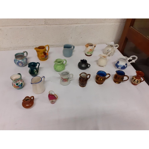 22 - Tray of Small Jugs Including Lustre, Italian etc.