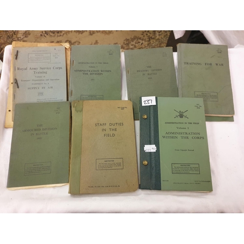 237 - Eight Vintage Military Booklets.