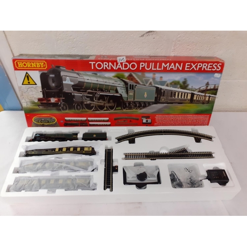 265 - Boxed as New Hornby Tornado Pullman Express 00 Gauge Train Set.