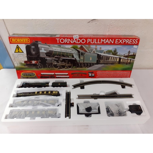 265 - Boxed as New Hornby Tornado Pullman Express 00 Gauge Train Set.