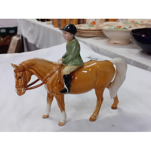 363 - Beswick Boy on Palomino Pony Model No.1500.