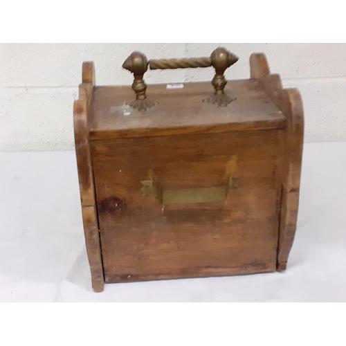 108 - Coal Scuttle with Lead Lining & Accessories.