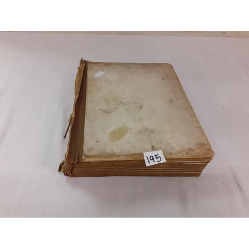 195 - Victorian Photograph Album and Quantity of Period Photographs - album cover is missing.