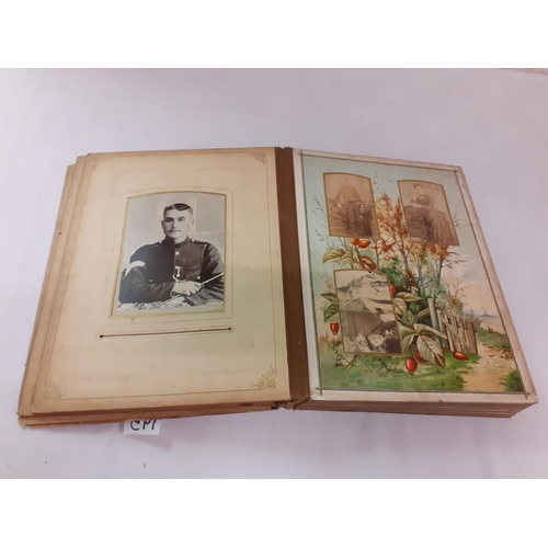 195 - Victorian Photograph Album and Quantity of Period Photographs - album cover is missing.