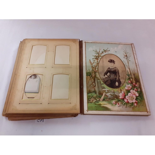 195 - Victorian Photograph Album and Quantity of Period Photographs - album cover is missing.