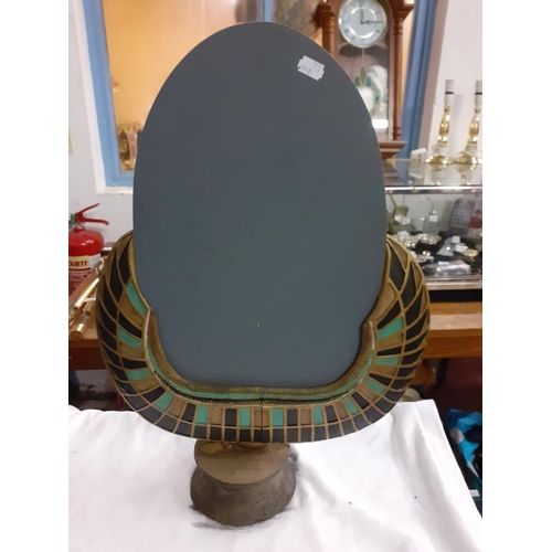 251 - Sitting Egyptian Based Free Standing Mirror.