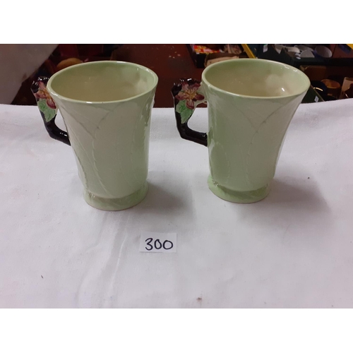 300 - Pair of Australian Pattern Carltonware Mugs.