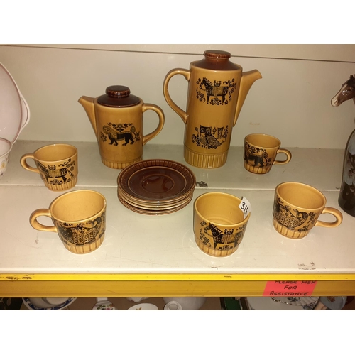 315 - 13 Piece Royal Worcester Palissy Coffee Set.