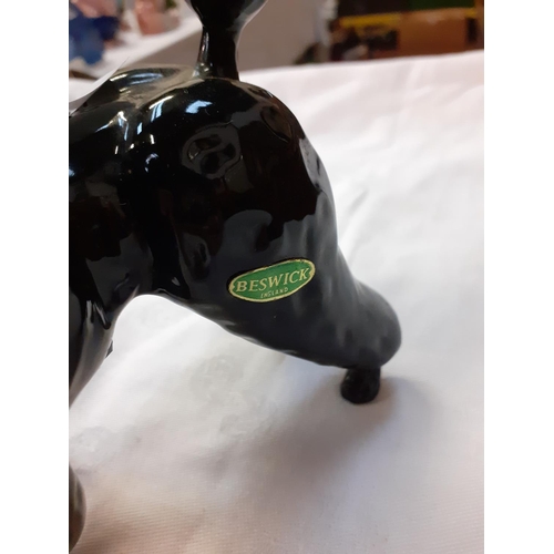 329 - Beswick Black French Poodle.