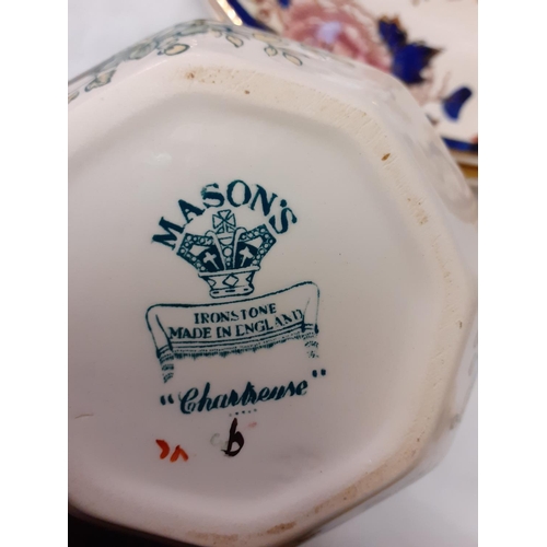 371 - Tray of Masons China Including Mandalay & Chartreuse.