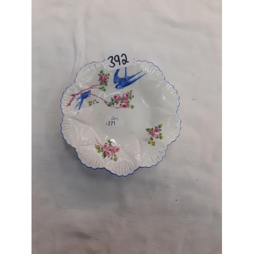 392 - Shelley 'Swallow' Butter Dish.