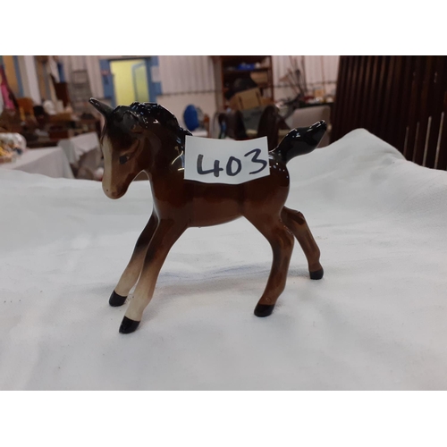 403 - Small Beswick Prancing Foal.