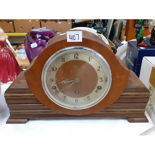 407 - Garrard Art Deco Style Mantel Clock.