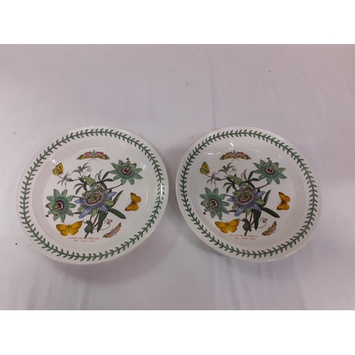 288 - Pair of Large Portmeirion Botanic Garden Round Serving Dishes.