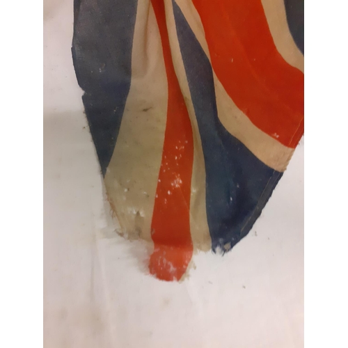 142 - Vintage Union Jack Flag on Pole.