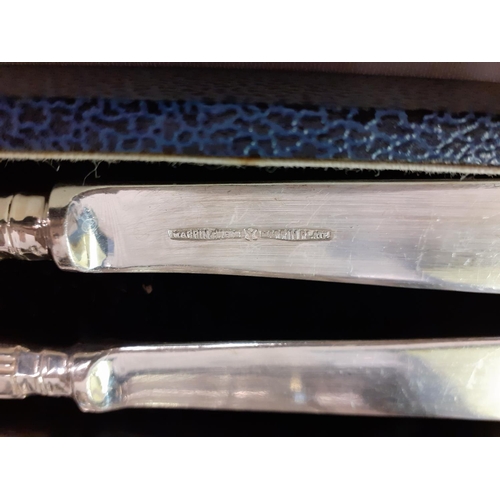 228 - Cased Set of Mappin & Webb Fish Knives & Forks.