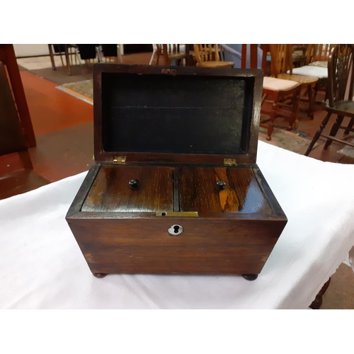 233 - Late Victorian Rosewood Tea Caddy - approx 23 cm long.