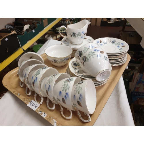 404 - Tray of Colclough Part Tea Set.