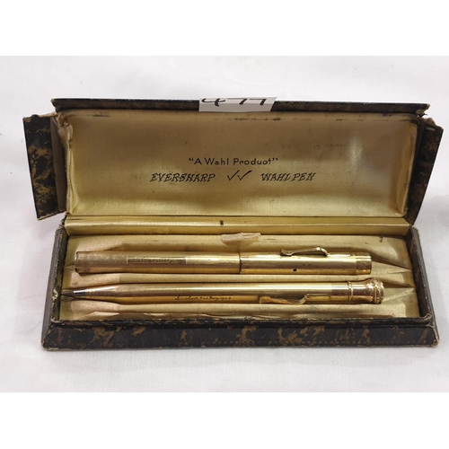 477 - Boxed Eversharp Wahlpen Pen & Pencil Set.