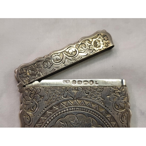 479 - Silver Hallmarked Birmingham Card Case.