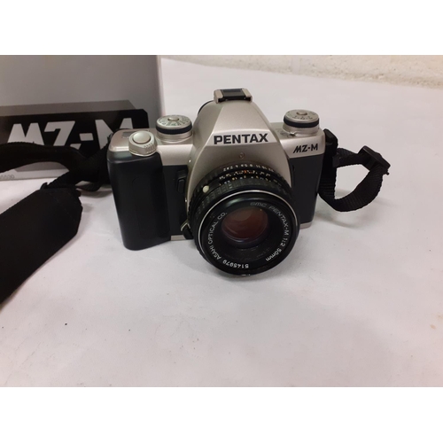 214 - Boxed Pentax MZ-1 50mm Camera.