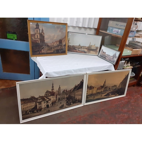 139 - Five Vintage Framed Pictures of Dresden Germany.