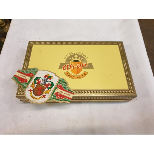 207 - Open Box of 24 Alvaro Fabrica De Tobacos & Three Other Cigars - all in original packaging.