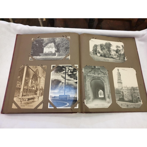 215 - Postcard Album - Approximately 79 Early to Mid 20th Century Mainly European Topographical Views incl... 