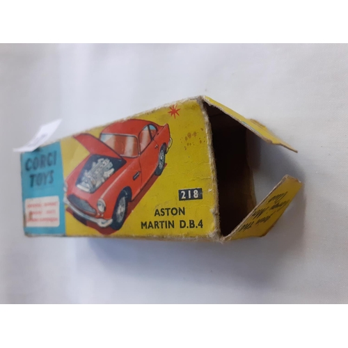 280 - Boxed Corgi Toys 218 Aston Martin D.B.4 c.1960’s.