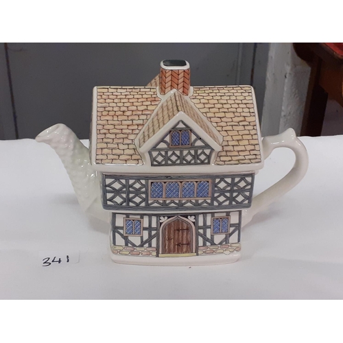 341 - Sadler Tudor House Teapot.