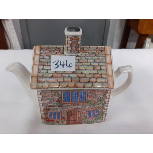 346 - Sadler 17th Century Cottage Teapot.