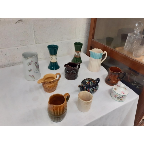 35 - Box of Jugs & Vases Including 