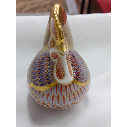 411 - Royal Crown Derby Rooster Paperweight with Gold Stopper.