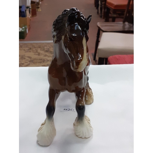 420 - Beswick Shire Horse.