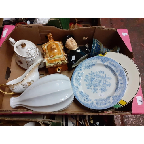 11 - Box of China to Include Grindley & Ridgway Plates, Price Kensington etc.