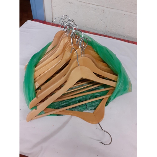 119 - Quantity of Wooden Coat Hangers.