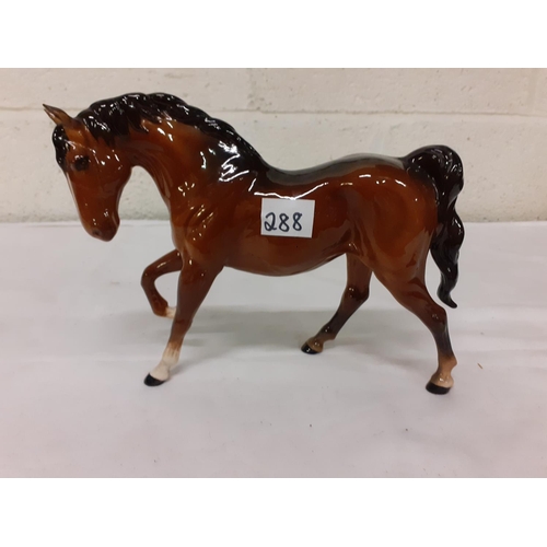 288 - Beswick Horse Head Left Right Front Leg Raised Length c.24cm (c.9.5”).