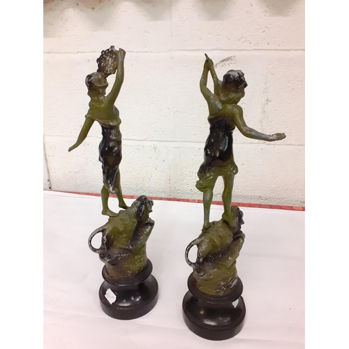 296 - Pair of Antique French Spelter 