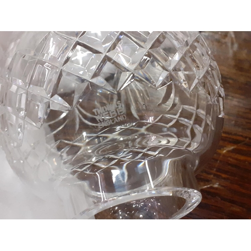 346 - Thomas Webb Crystal Tealight Candle Holder.