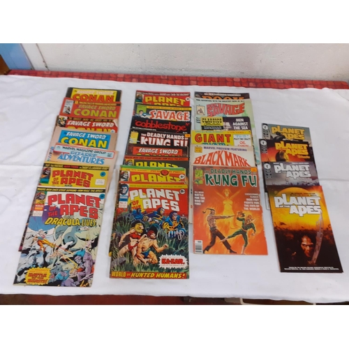 36 - 25 Marvel Magazines to Include Planet of The Apes, Conan, Master of the Kung Fu etc.