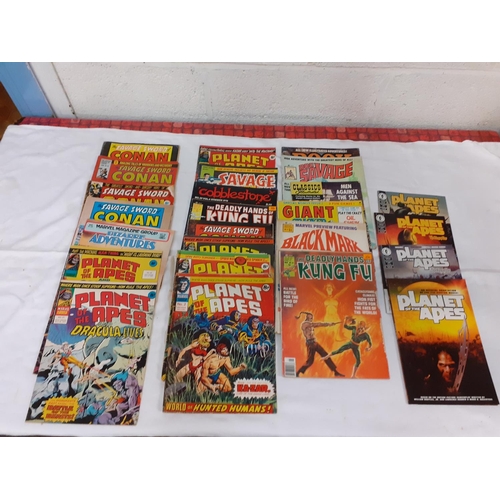 36 - 25 Marvel Magazines to Include Planet of The Apes, Conan, Master of the Kung Fu etc.