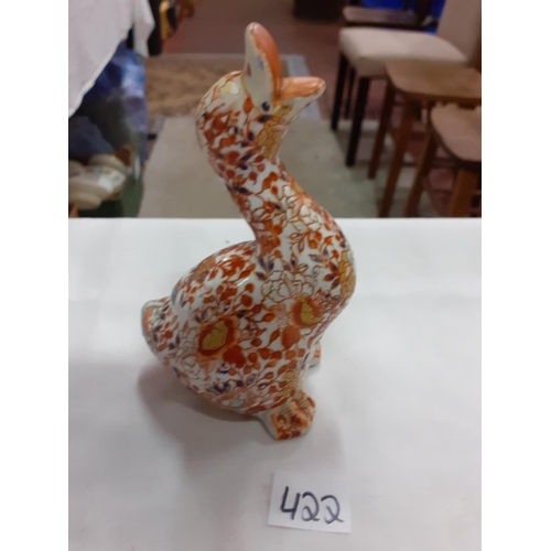 422 - Vintage Oriental Duck Figure.