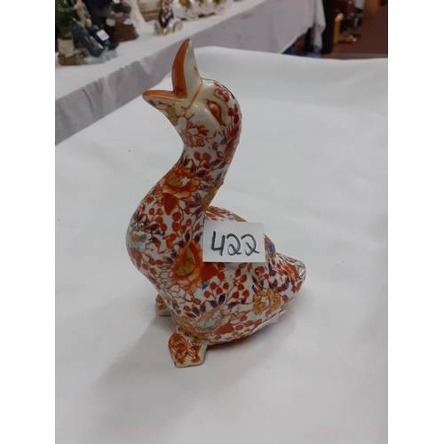 422 - Vintage Oriental Duck Figure.