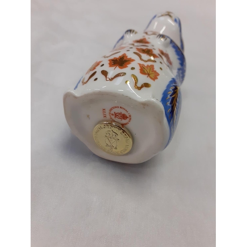 429 - Royal Crown Derby Chipmunk Paperweight with Gold Stopper.