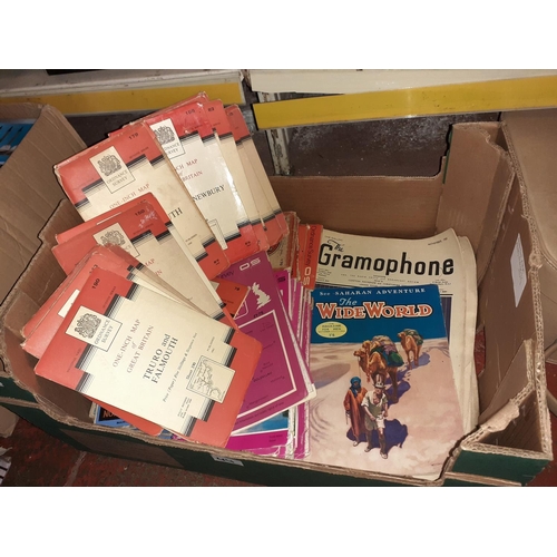 44 - Box of Assorted Maps Including Ordinance Survey.